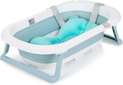 Bañera plegable para bebés Isla con cojín de baño Chipolino – Modrá