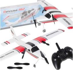 Avión RC Cessna 182 Trainstar 2,4 GHz: doble motor y espuma EPE ligera