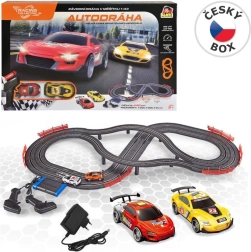 Pista de carreras Racing Collection con 2 coches y mandos, longitud del circuito 440 cm