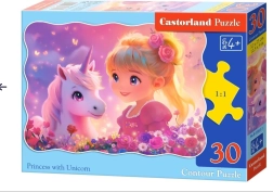 Puzzle Princesa con unicornio 30 piezas CASTORLAND