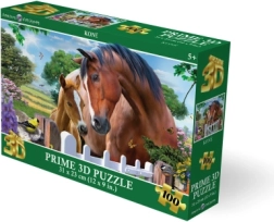 Puzle 3D – caballos, 100 piezas