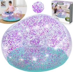 Puf inflable brillante BESTWAY Glitter Dream 112 × 114 × 66 cm