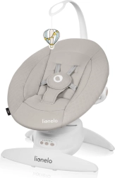 Lionelo Iris hamaca y columpio eléctrico para bebés Beige sand