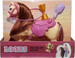 Accesorios para muñeca: caballo con accesorios - 1 unidad