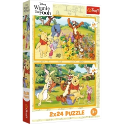Puzle 2x24 Disney Winnie the Pooh - Un día en el jardín
