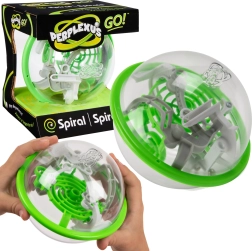 Perplexus Go laberinto 3D en espiral – bola verde