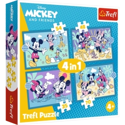 Puzle Trefl 4 en 1 – Historias divertidas MICKEY MOUSE