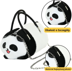 Bolso de peluche Panda con cadena