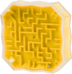 Juego lógico Laberinto con bolita amarillo
