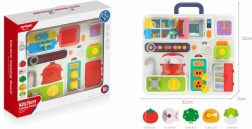 Tablero manipulativo en maletín para niños