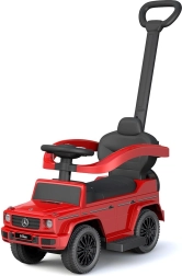 Correpasillos infantil con barra de empuje MERCEDES-BENZ G-Class Baby Mix, rojo
