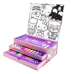 Hello Kitty caja creativa con materiales de arte