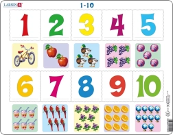 Puzzle Larsen Números 1-10, 10 piezas