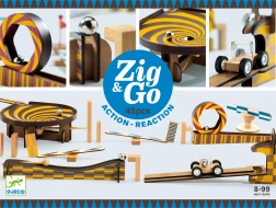 Pista de Madera Zig Go 45 Piezas Djeco