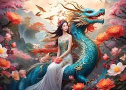 Puzzle Dragón Azul 500 Piezas