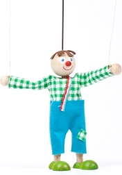 Marioneta de madera niño Jeníček – 12 cm