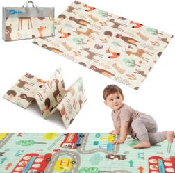 Humbi esterilla de espuma XPE plegable y reversible 120 × 180 bosque y calles