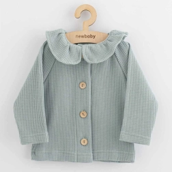 Chaqueta para bebé con botones New Baby Laura gris 80 (9–12 m)