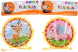 Set musical 3 en 1: tambor, pandereta y maracas con animales