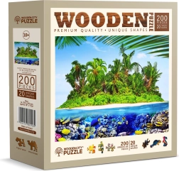 Puzzle de madera WOODEN CITY Isla exótica de tesoros 200 piezas