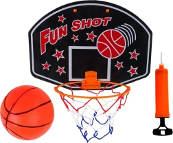 Set de mini baloncesto plegable con tablero, pelota y bomba