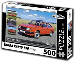 Puzle RETRO-AUTOS Škoda Rapid 130 (1986) – 500 piezas