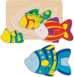 Puzle multicapa de pececita goki