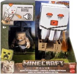 Minecraft Ghast atacante con proyectiles – figura interactiva