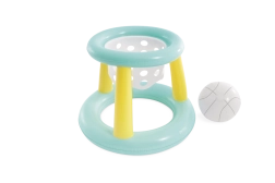 Canasta de baloncesto inflable para piscina con balón