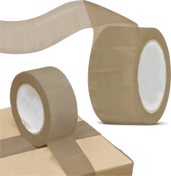 Cinta de embalaje marrón 48 mm x 100 m – fuerte y resistente