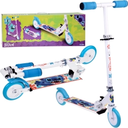 Patinete plegable Disney STITCH blanco para niños hasta 50 kg