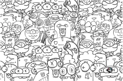 Alfombrilla para escritorio Monsters