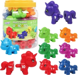 WOOPIE Juguete educativo Unicornio Montessori 13 uds