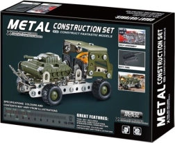 Juego de construcción metálico: Vehículo militar con tanque