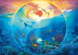 Puzzle Schmidt en la tierra de los animales marinos, 1000 piezas