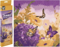 Pintura de diamantes prado de mariposas 30 × 30 cm