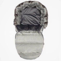 Saco de invierno con forro polar New Baby Lux, gris