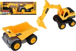Coches de construcción 2 uds de plástico 18 cm