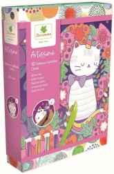 Artissimo - Pintar con arena con purpurina Gatitos