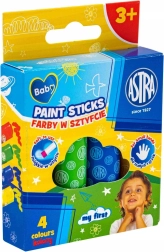 Pinturas infantiles en barra Astra jumbo, 4 uds.