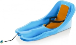 Trineo para los más pequeños baby rider, de plástico, menta y naranja