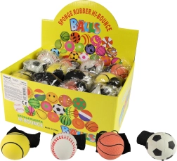 Pelota saltarina con goma elástica