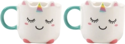 Mini tazas de espresso con unicornios 90 ml (2 uds.)