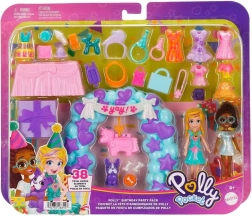 Polly Pocket fiesta de cumpleaños – set de juego de moda con muñecas y accesorios