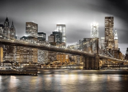 Pintura de diamantes Puente de Brooklyn 30 × 40 cm