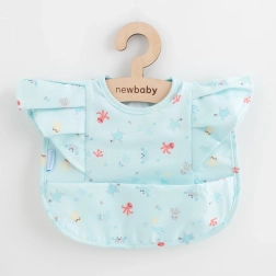 Babero de lujo para niña con volantes NEW BABY
