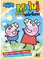 libro para colorear A5 pinta con agua Peppa Pig
