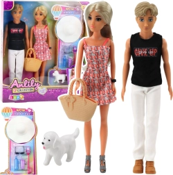 Set de muñecas Anlily: niña con chico y accesorios