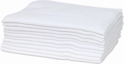 FreeON Bubaba pañales de tela 80 × 80 cm blancos (10 uds)