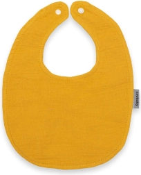 Babero de muselina Bryndák New Baby color mostaza